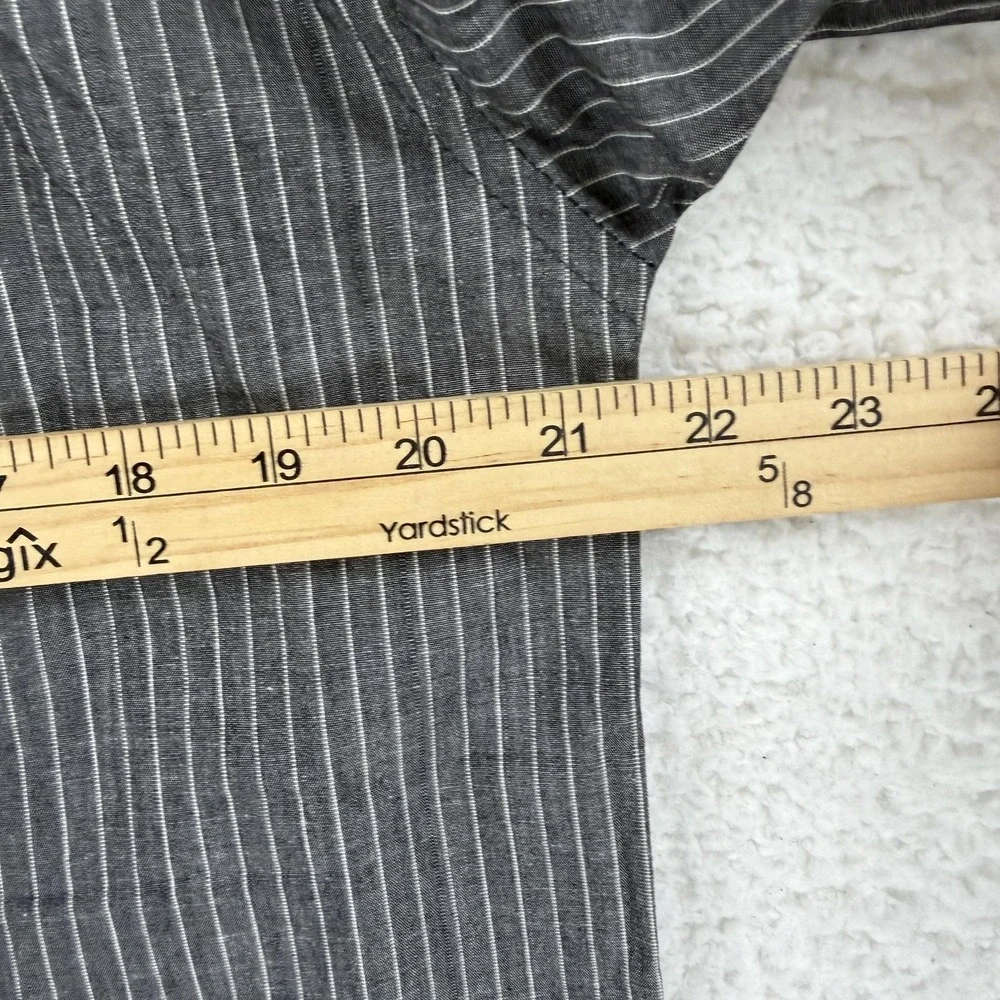 Ezekiel Shirt Mens Large Spector Black Stripe Long Sleeve Button Front‎ Casual